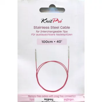 KnitPro Câble Acier et Accessoires - 100 cm - violet