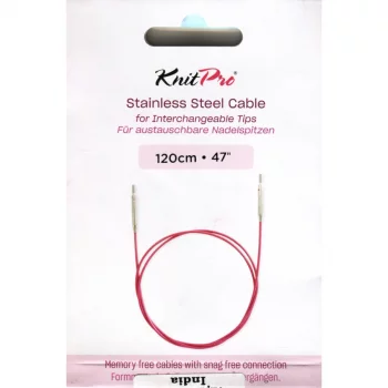 KnitPro Câble Acier et Accessoires - 120 cm - violet