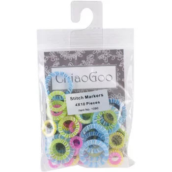 ChiaoGoo Anneaux-marquage mailles - 5 à 15 mm - 40 pièces