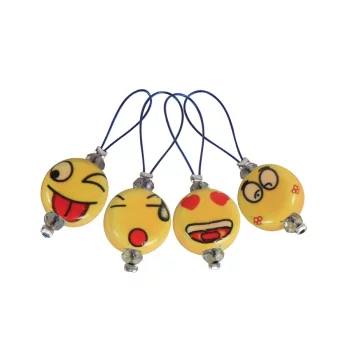 KnitPro Stitch Markers SMILEYS - 12 pieces