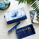 KnitPro BLOSSOM Project Pouch with roll-on cases