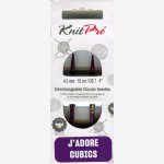 KnitPro JADORE CUBICS Pointes - COURTES - 4,5 mm