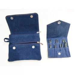 KnitPro DENIM Set Aiguilles Interchangeables Circulaires MINI 5 cm
