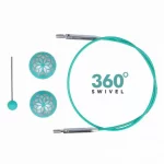 KnitPro Câble Acier SWIVEL 360 et Accessoires - 50 cm - mindful