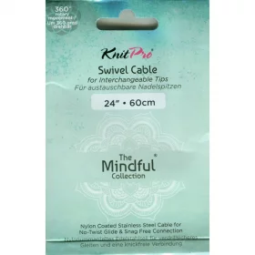 KnitPro Câble Acier SWIVEL 360 et Accessoires - 60 cm - mindful