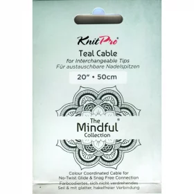 KnitPro Edelstahlseil und Zubehör - 50 cm - mindful