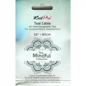 KnitPro Edelstahlseil und Zubehör - 80 cm - mindful