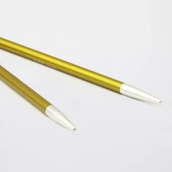 KnitPro ZING Pointes COURTES - 8,7 cm - 3,5 mm - chrysolite