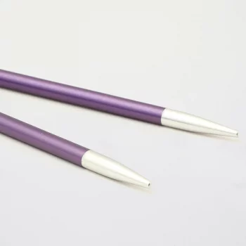 KnitPro ZING Needle Tips SHORT - 8,7 cm - 3,75 mm - amethyst