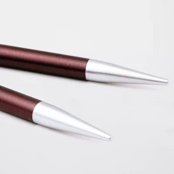 KnitPro ZING Needle Tips SHORT - 8,7 cm - 6 mm - purple velvet