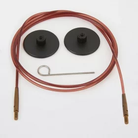 KnitPro Câble plastique et Accessoires - 100 cm - marron