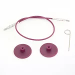 KnitPro Câble plastique et Accessoires - 300 cm - violet