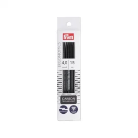 prym.ergonomics Carbon Aiguilles à 2 pointes 15 cm - 4 mm
