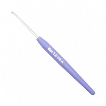 Prym Crochet pour laine Aluminium avec manche souple - 14 cm - 2 mm