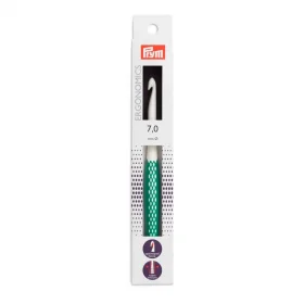 prym.ergonomics Crochet hook for wool 17 cm - 7 mm - leaf green
