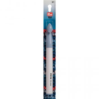Prym Wollhäkelnadel ohne Griff - Kunststoff - 17 cm - 15 mm