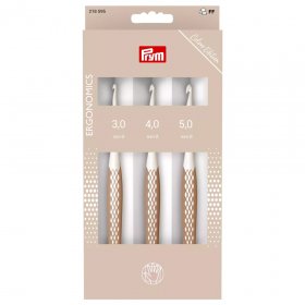 prym.ergonomics Set Crochets pour laine - TAUPE - 3/4/5 mm prym.ergonomics Set Crochets pour laine - TAUPE - 3/4/5 mm
