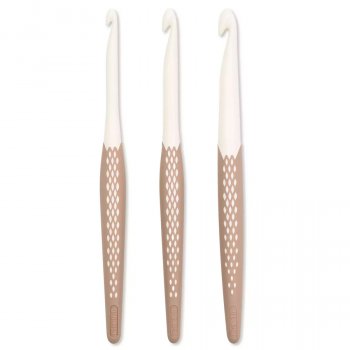 prym.ergonomics Wollhäkelnadel Set - TAUPE - 6/8/10 mm