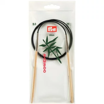 Prym Aiguille Circulaire Bamboo 80 cm - 5 mm - sachet transparent