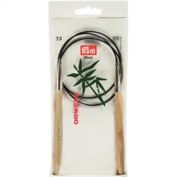 Prym Aiguille Circulaire Bamboo 80 cm - 7 mm - sachet transparent