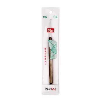 Prym Wollhäkelnadel NATURAL mit Holzgriff 14 cm - 2,5 mm