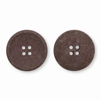 Prym Buttons - Cotton - 25 mm - dark brown