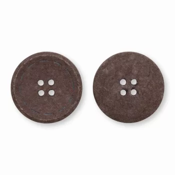 Prym Boutons - Coton - 25 mm - marron foncé