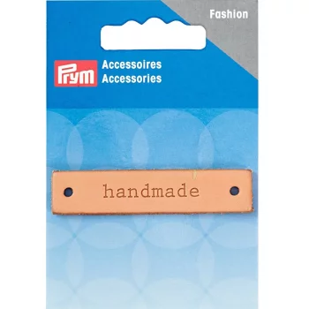 Prym Label "handmade" - Leder - rechteckig