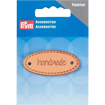 Prym Label "handmade" - Leather - oval