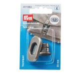 Prym Fermeture rotative 35 mm argent ancien