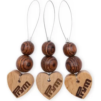 Prym Stitch markers - Wood - 3 pieces