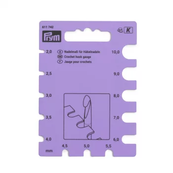 Prym Crochet hook gauge