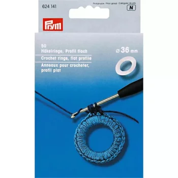 Prym Häkelringe - flach - 36 mm - 50 Stück