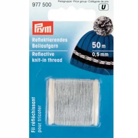 Prym Ruban réfléchissant pour tricoter - 50 m - 0,5 mm