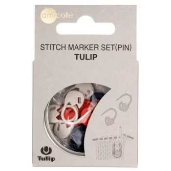 Tulip Stitch Markers Set - TULIP - locking - 15 pieces