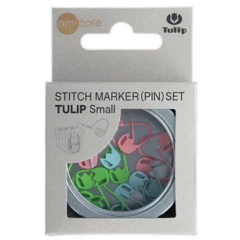 Tulip Stitch Markers Set - TULIP - locking - SMALL - 15 pieces