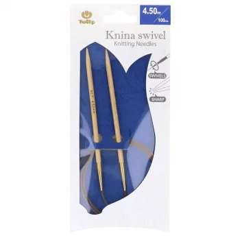 Tulip KNINA SWIVEL Circular Needle- Bamboo- 100 cm - 4,5 mm