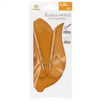 Tulip KNINA SWIVEL Circular Needle- Bamboo- 40 cm - 4,5 mm