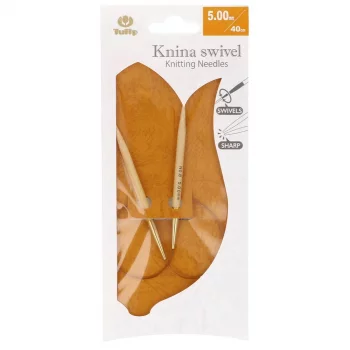 Tulip KNINA SWIVEL Circular Needle- Bamboo- 40 cm - 5 mm