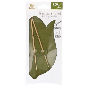 Tulip KNINA SWIVEL Circular Needle- Bamboo- 60 cm - 3 mm