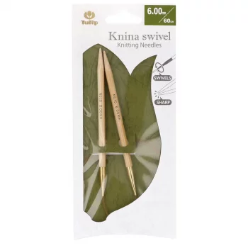 Tulip KNINA SWIVEL Circular Needle- Bamboo- 60 cm - 6 mm