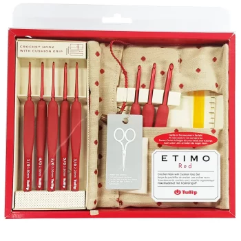 Tulip ETIMO RED Häkelnadel Set - 1,8 bis 5 mm