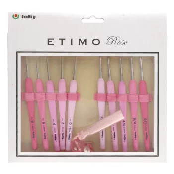 Tulip ETIMO ROSE Häkelnadel Set - 0,9 bis 3.5 mm