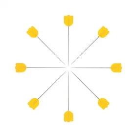 Tulip Cellulose-Head Pins TULIP - 15 pieces