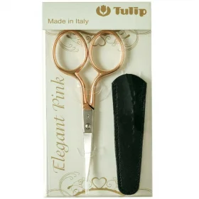 Tulip Scissors Elegant Pink with curved blades