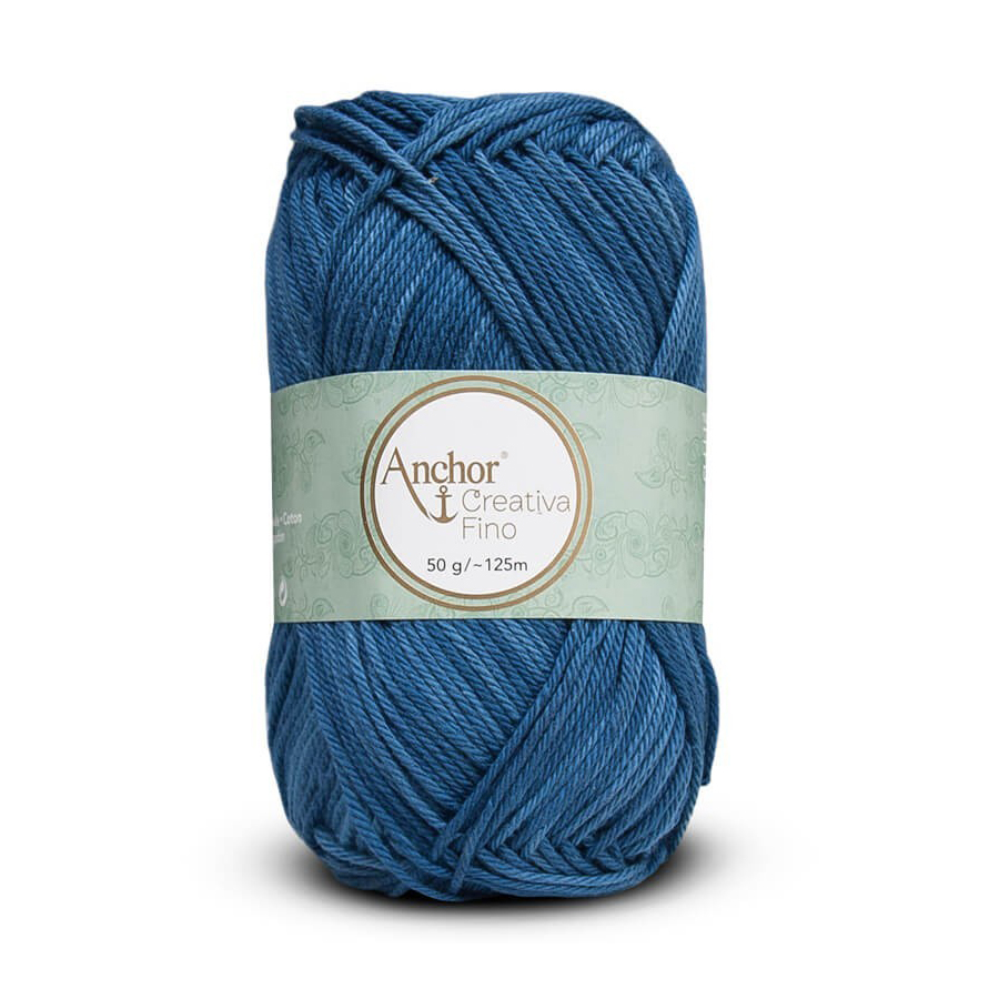Anchor Crochet Cuscino KIT OMBRA 269 utilizzando creativa fino 4ply Denim Blu 