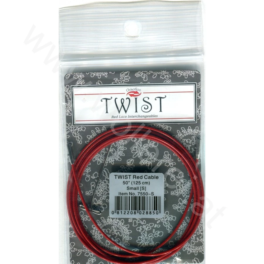 ChiaoGoo TWIST RED Cable - SMALL - 125 cm ✓ Wollerei