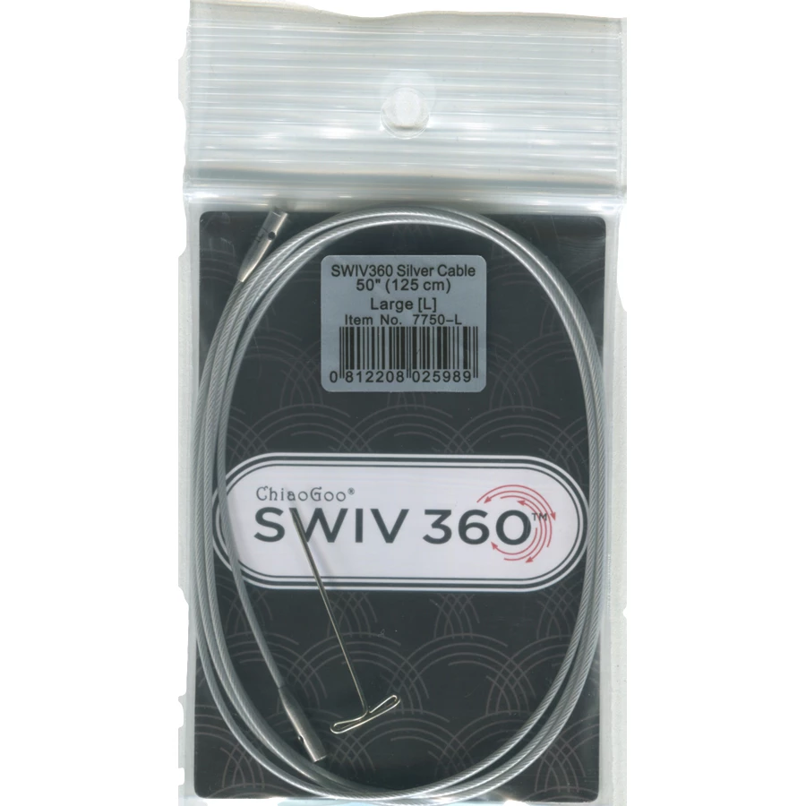ChiaoGoo TWIST SWIV360 SILVER Cable - LARGE - 125 cm