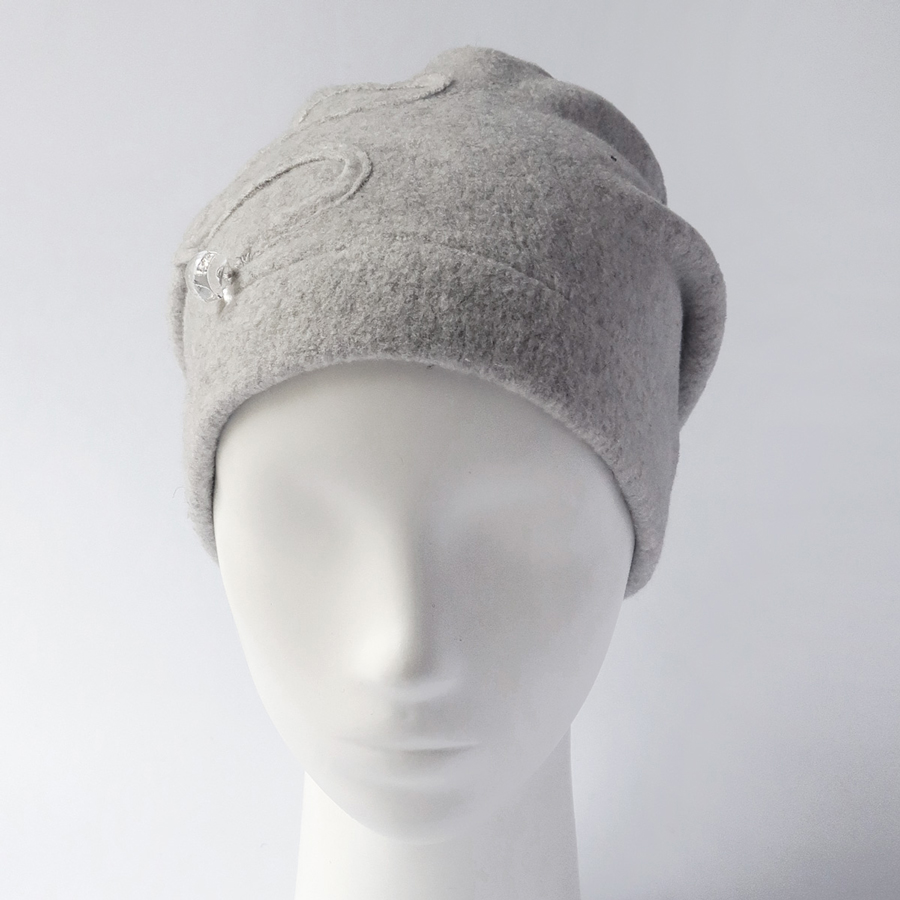 Beanie from organic cotton fleece 