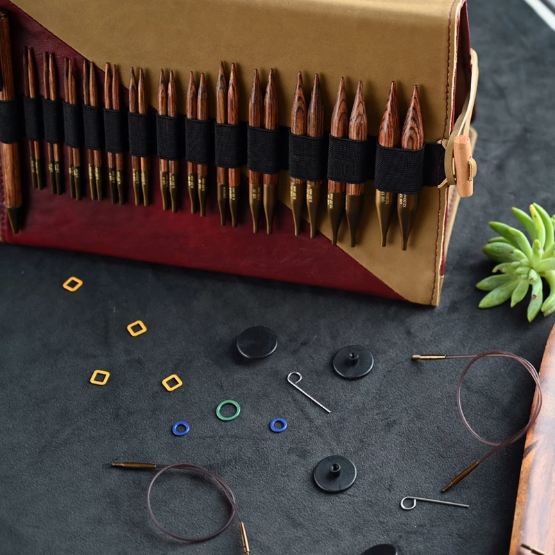 KnitPro GINGER Deluxe Set Interchangeable Circular Needles SHORT ✓ Wollerei